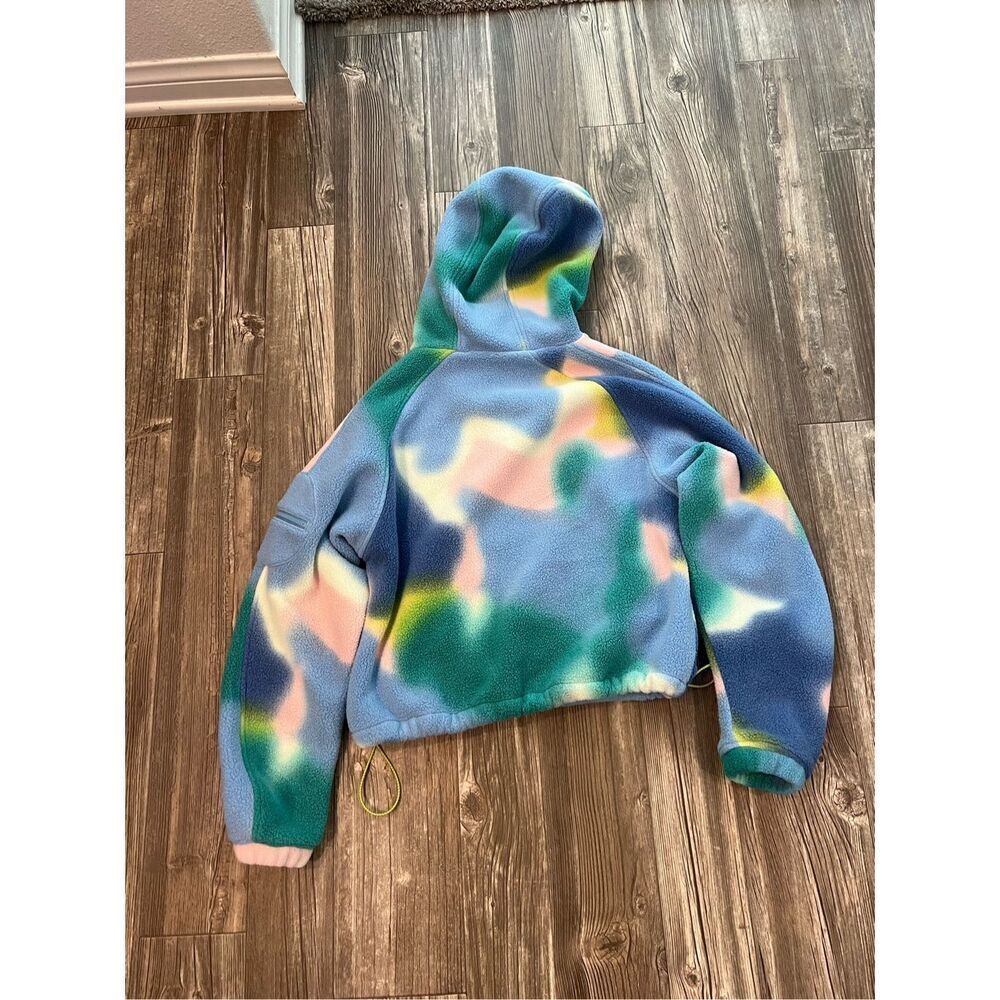 Outdoor Voices Primo Fleece Pullover in Multi Blue Lava Size XS - Picture 4 of 5